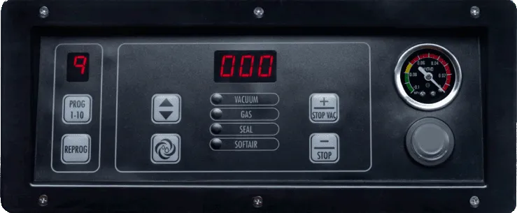 Hamilton Beach 406 commercial vacuum sealer display panel