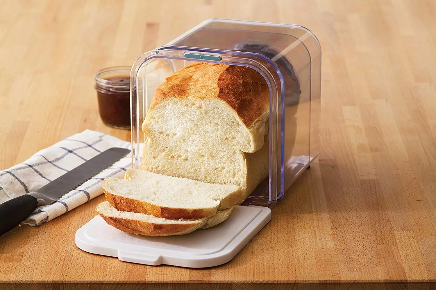Plastic bread keeper box