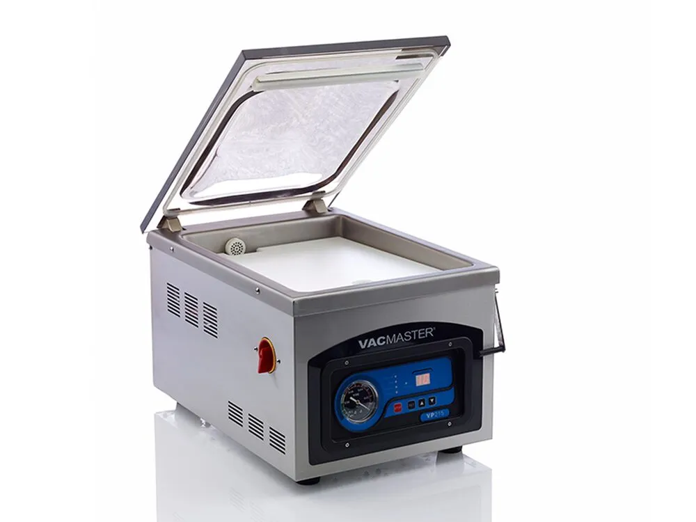 VacMaster VP215 with lid open fully