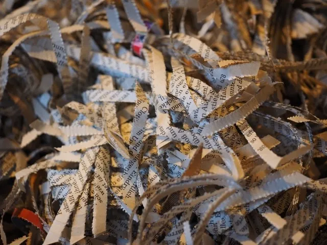 Shredded paper for worm farm bedding